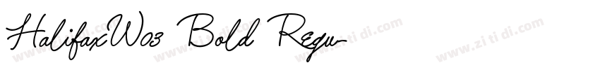 HalifaxW03 Bold Regu字体转换